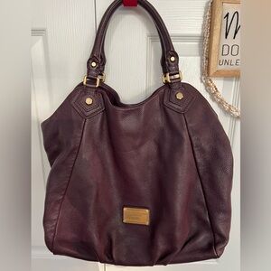 Marc By Marc Jacobs Burgundy Wine Large Francesca Leather Bag